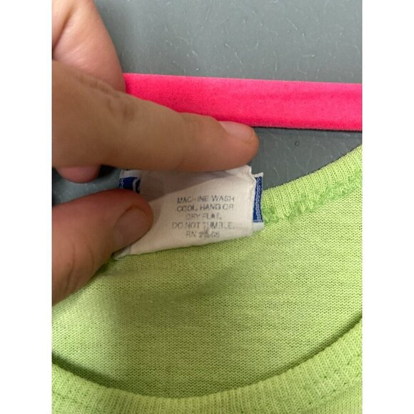 VTG 1990s Ronnie Tags Girls 10 Sleeveless Green Dress Made in USA - Picture 5 of 10